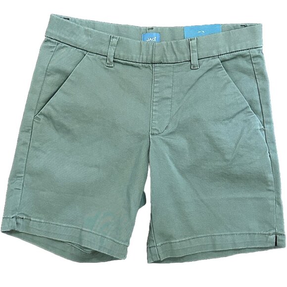 JAG Pants - JAG Women's Olive Green Maddie Mid Rise Shorts 7" Inseam, Size 6P